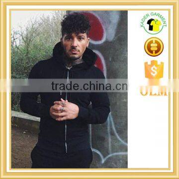 Custom Plain Gym Hoodie Tracksuits Slim Fit Tracksuit Man photo-2