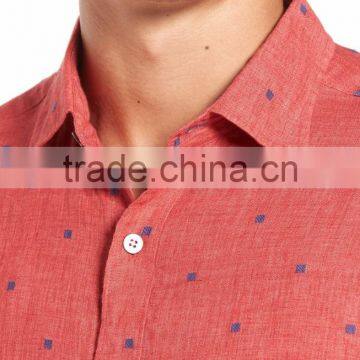Lightweight Dobby-woven Men's Vintage Inspired Model Shirt photo-4