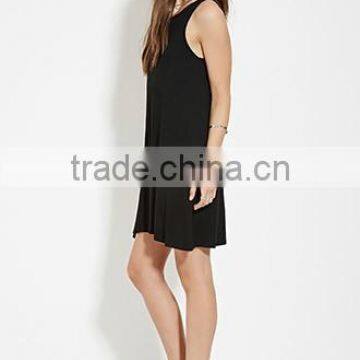Cross With the A-line Sleeveless Dresses photo-3