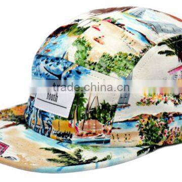 Floral Design Your Own Custom Hat 5 Panel Custom Hat Wholesale photo-2