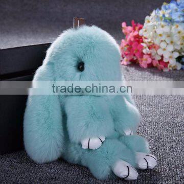 Myfur Customized Wholesale Rabbit Fur Bag Pendant Real Fur Car Decoration Accessory photo-5