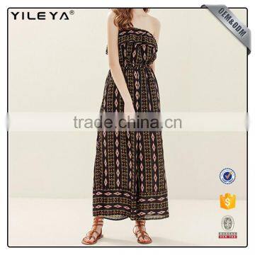 Factory Custom Made Strapless Ruffle One Piece Sexy Ladies Fashion Jumpsuit photo-4