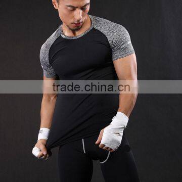 Custom Yoga Sports Wear Training Round Neck PlainT-Shirt For Men Fitness T Shirt