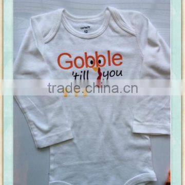 BABY Girl Thanksgiving Outfit White Shirt Fall Outfit - Gobble 'till You Wobble - Baby Girl Photo Outfit Thanksgiving Legwarmer photo-2