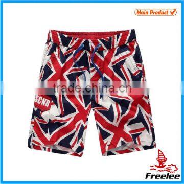 2015 Canadian flag board shorts, teen boy beach volleybal shorts