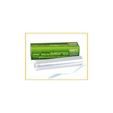 PVC stretch food wrap film roll for packaging