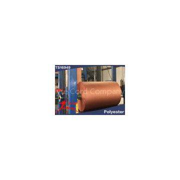 1000D / 2  Polyester Tire Cord Fabric  , HMLS Polyester Brown Dipping for Passenger Car Tyres