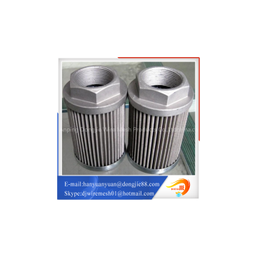 Newest arrival design pleated metal tube stainless steel air filter element