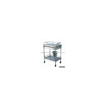 Stainless steel surgical instrument trolley