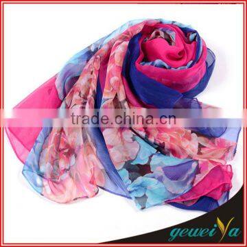 In Stock Of Soft New Digital Printed Chiffon Scarves