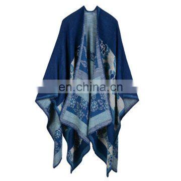 Europe and Europe cashmere scarf, thickening winter and winter shawls Cloak