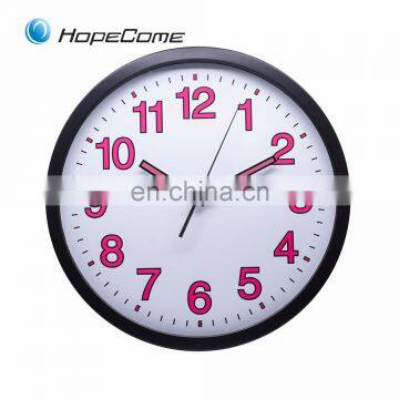 Top Quality Plastic Night Glow Luminous Decor Wall Clock