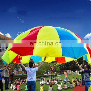 Rainbow Umbrella Colorful Parachute Training Toy For Group Game Teamwork