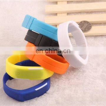 Wholesale Silicone Rubber Gel Jelly Unisex LED Wrist Watch Bracelet