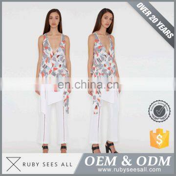Cheaper Price White Color Women Pants for Women Casual Pants 2017 photo-3