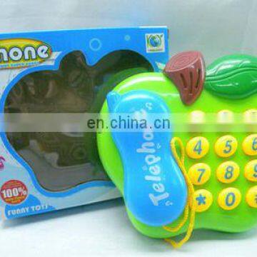 cartoon plastic telephone toy with light