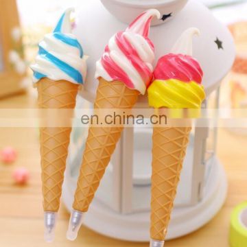 New Style 3d ice cream shape promotional ball pen with magnet