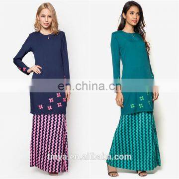 Latest design women baju kurung islamic clothing wholesale