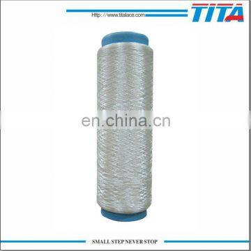 polyester twisted silver lurex yarn