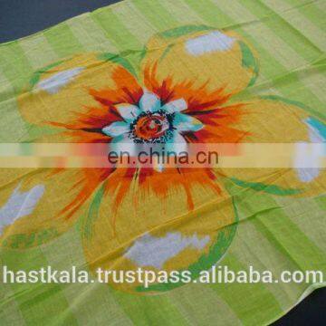 REACH COMPLIANT 100% COTTON PRINTED WOVEN SARONG PAREO FOR BEACH & PROMOTION