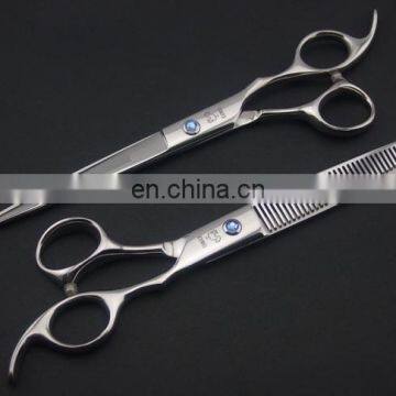 barber scissors -Hair Scissors with one Blade Micro Serrated 5"