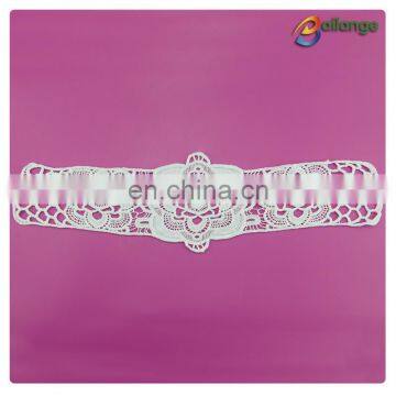 Bailange neck design white color cotton ladies stylish band neck design