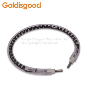 Ring  infrared heating elementing for food warmer lamp and microwave oven parts