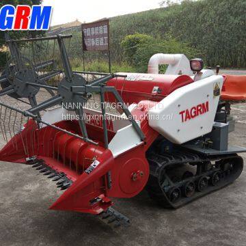 Cheapest price and good quality mini paddy rice combine harvester / rice reaper working in wet field