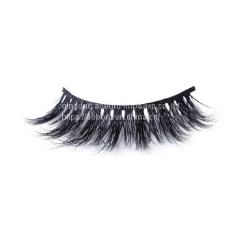 3D Mink False Eyelashes-Dramatic Makeup Strip Eyelashes 100% Siberian Fur Fake Eyelashes Hand-made Natural Messy False Eyelashes& Reusable 1 Pair Package