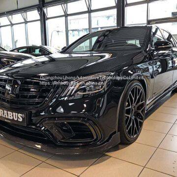 For Benz W222 Brabus Kits Carbon Fiber Rear Diffuser Exhaust Tip Brabus photo-2