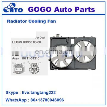 12v DC CAR Radiator A/C Cooling Fan Motor for LEXUS RX350 03-08 OEM 16711-31310