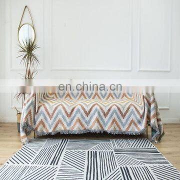 RAWHOUSE Super Soft Stripe Pattern Throw Woven Blankets Use for Sofa Cover as Home Living Room Rugs photo-2