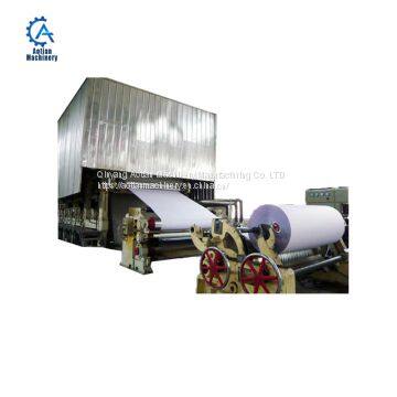 Waste paper rolls notebook paper a4 making machinery office waste paper recycling machine