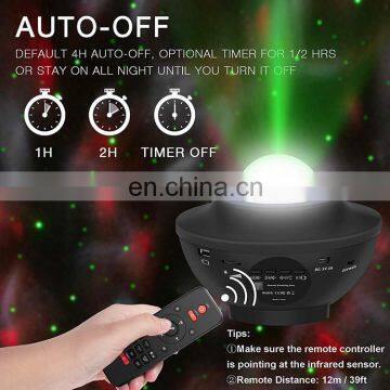 New Arrival Decorative Starry Night Light Projector Red Green 2 Laser Holes Light Projector With Remote Control photo-4