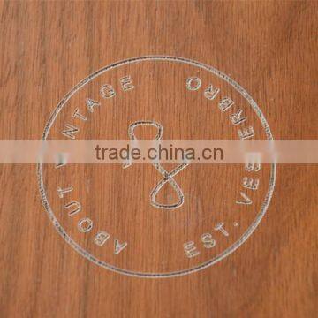 Laser Logo Antique Painted Walnut Wooden Watch Box Black Velvet Lining Watch Boxes photo-4