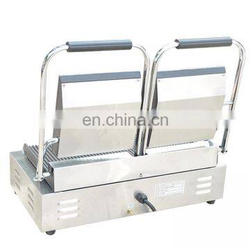 Commercial Panini Toaster Grooved Contact Grill Best Double Contact Grill photo-4