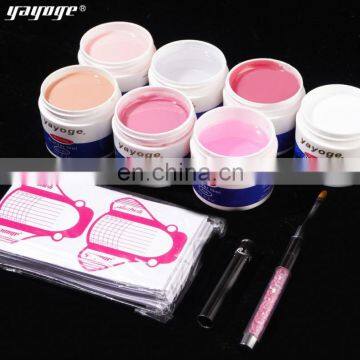 Nails Poly-gel Art Fashion Polish Kit With Uv Gel Light