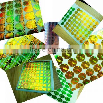 Anti-fake label/custom hologram sticker/anti-counterfeit labels