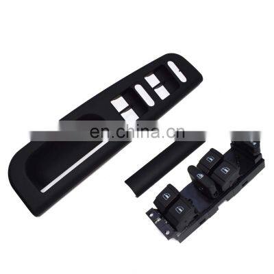 Free Shipping!Master Window Black Switch Control Panel Trim Bezel For VW Jetta Passat Golf Car