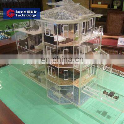 Glass New Villa 3d Modelling Architecture Interior Miniature Building House Model photo-4