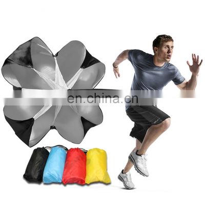 Adjustable Speed Parachute Agility Training Umbrella Soccer Resistance Rope Running Chutes for Football Basketball Bodybuilding