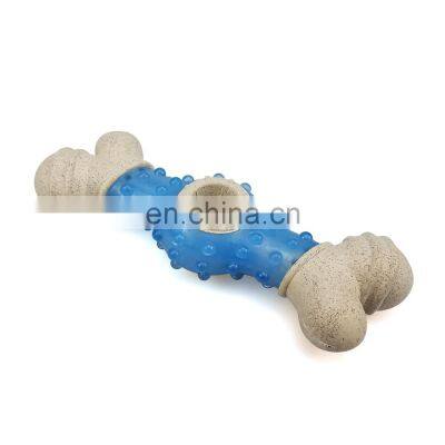 Factory supply dog bone aggressive chew molar bite toy puzzle toy for dogs