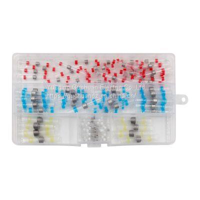 Hot selling 100pcs boxed heat shrinkable waterproof insulated solder tube series combination terminal