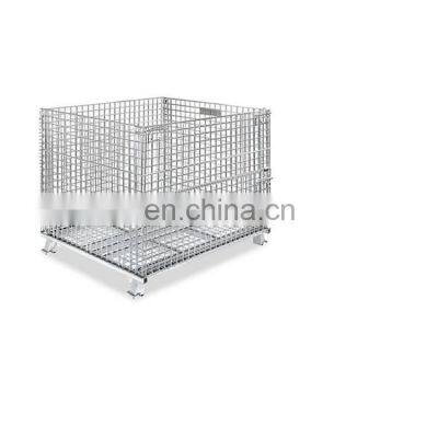 Galvanized Wine Storage Pallet Cages stackable storage cages metal pallet cage