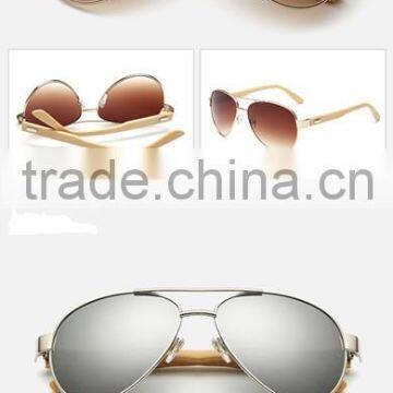 Hand Made Wood Temple Metal Frame Classic Men Driving Fishing Sunglasses photo-4