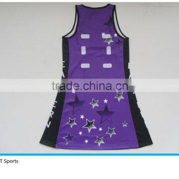 Netball Dress Sublimation Digital Print Uniform Latest Netball Dress photo-2