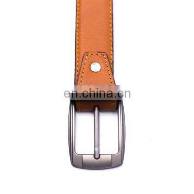 Beautiful fancy color handmade belt design men designers leather silver pin buckle belts