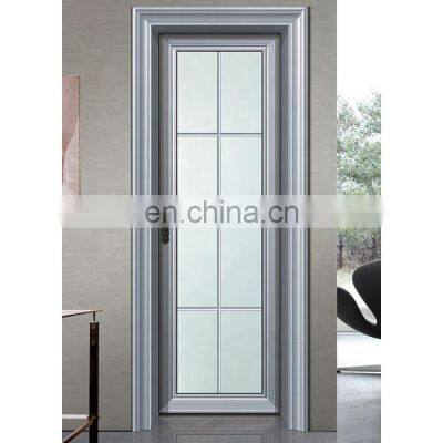 Aluminum alloy bathroom door with glass made in China