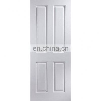 latest design 4 panel white solid oak interior wooden doors