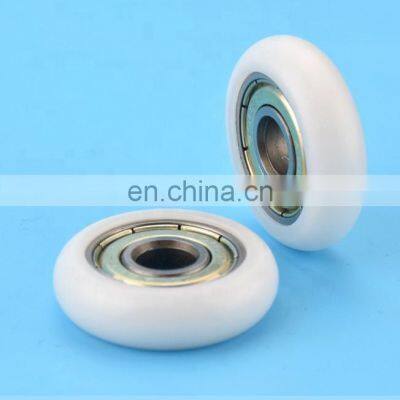 POM plastic coated Round bearing 625ZZ Nylon Pulley Bearing 5*23*7mm For Sliding Window Door